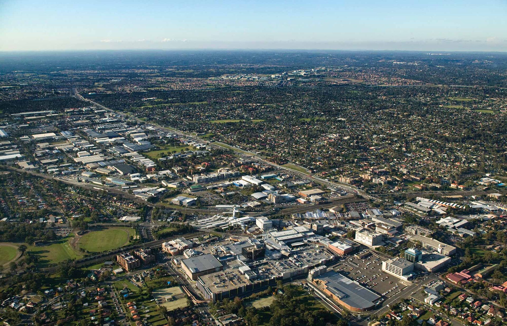 The Blacktown city centre in western Sydney