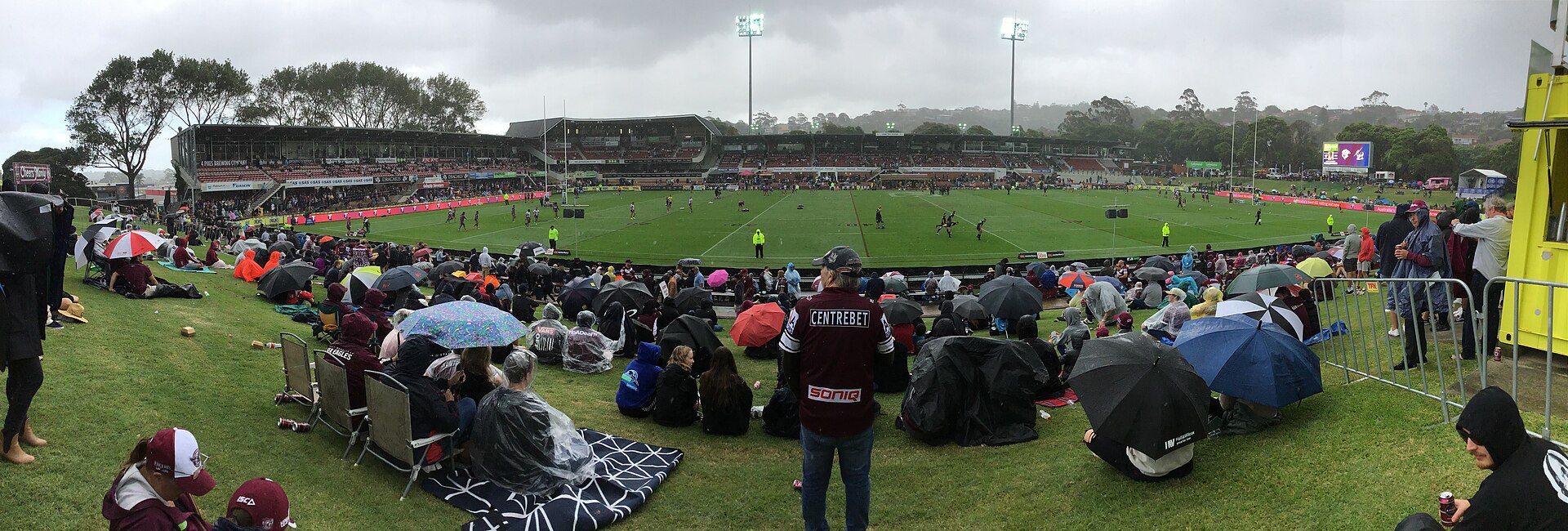 Panorama of Brookvale Oval in Brookvale on Sydney’s Northern Beaches