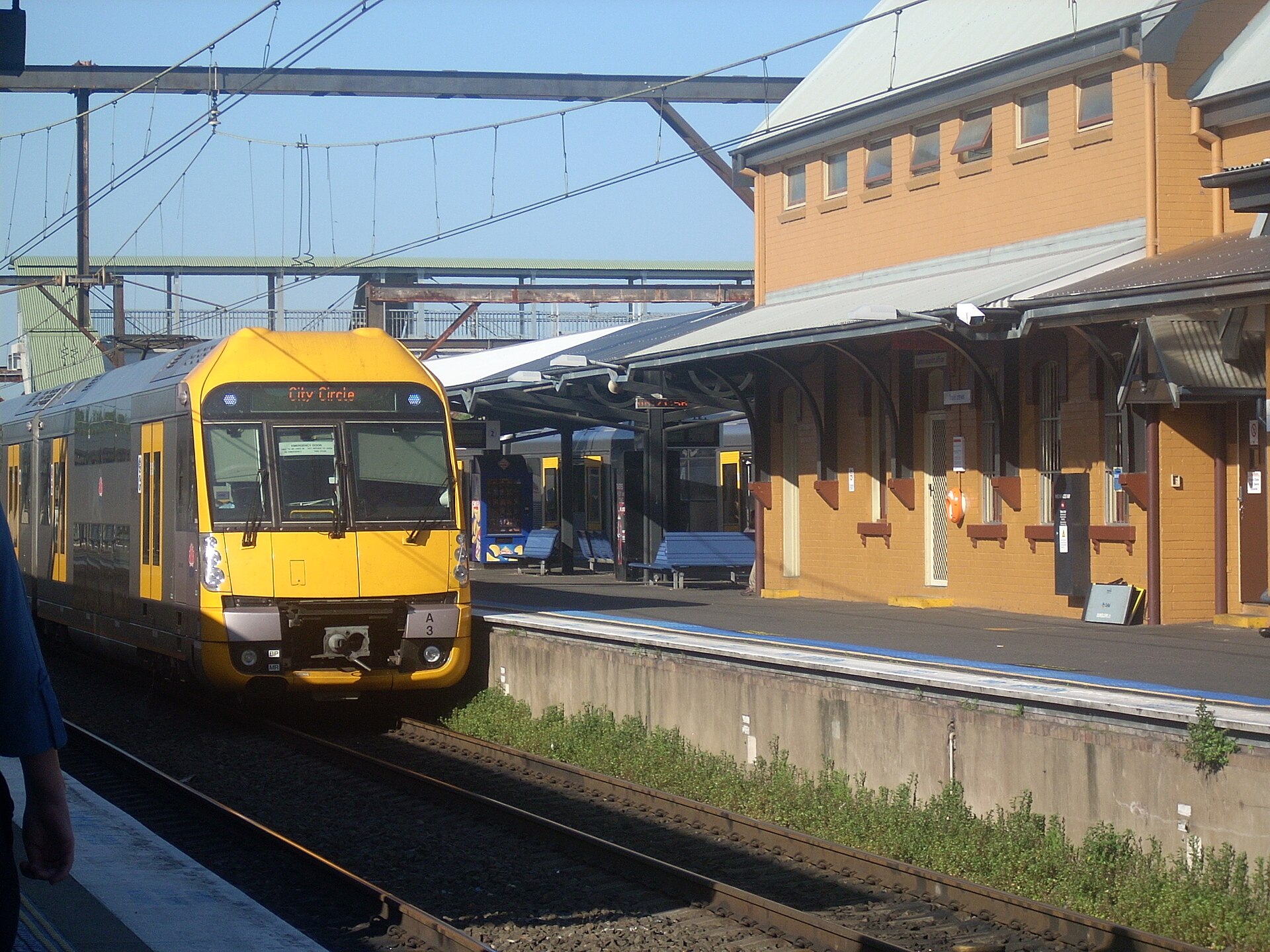 A Sydney Trains Waratah train at Campbelltown station in south-western Sydney