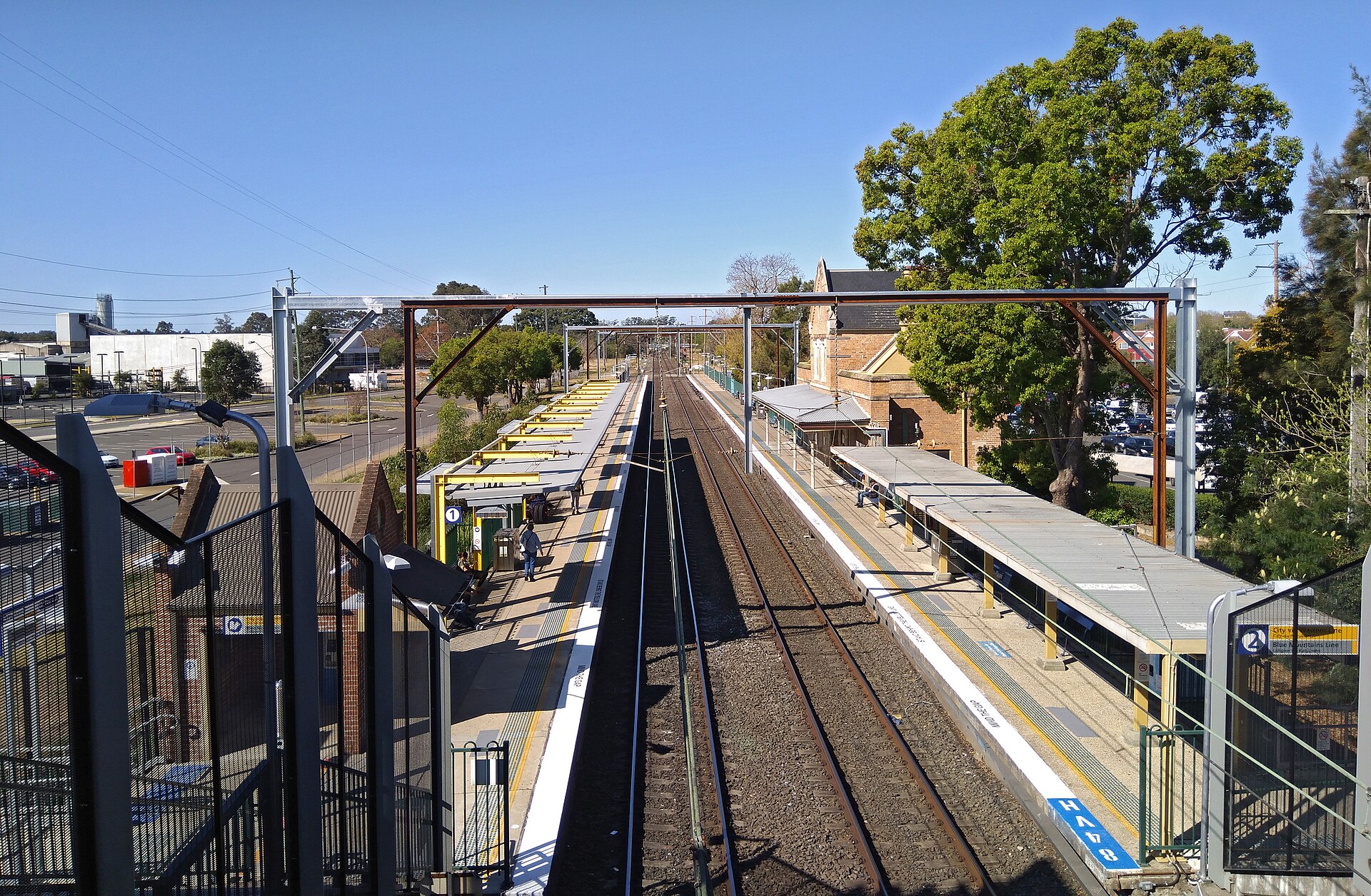 Emu Plains railway station at the foot of the Blue Mountains, western Sydney