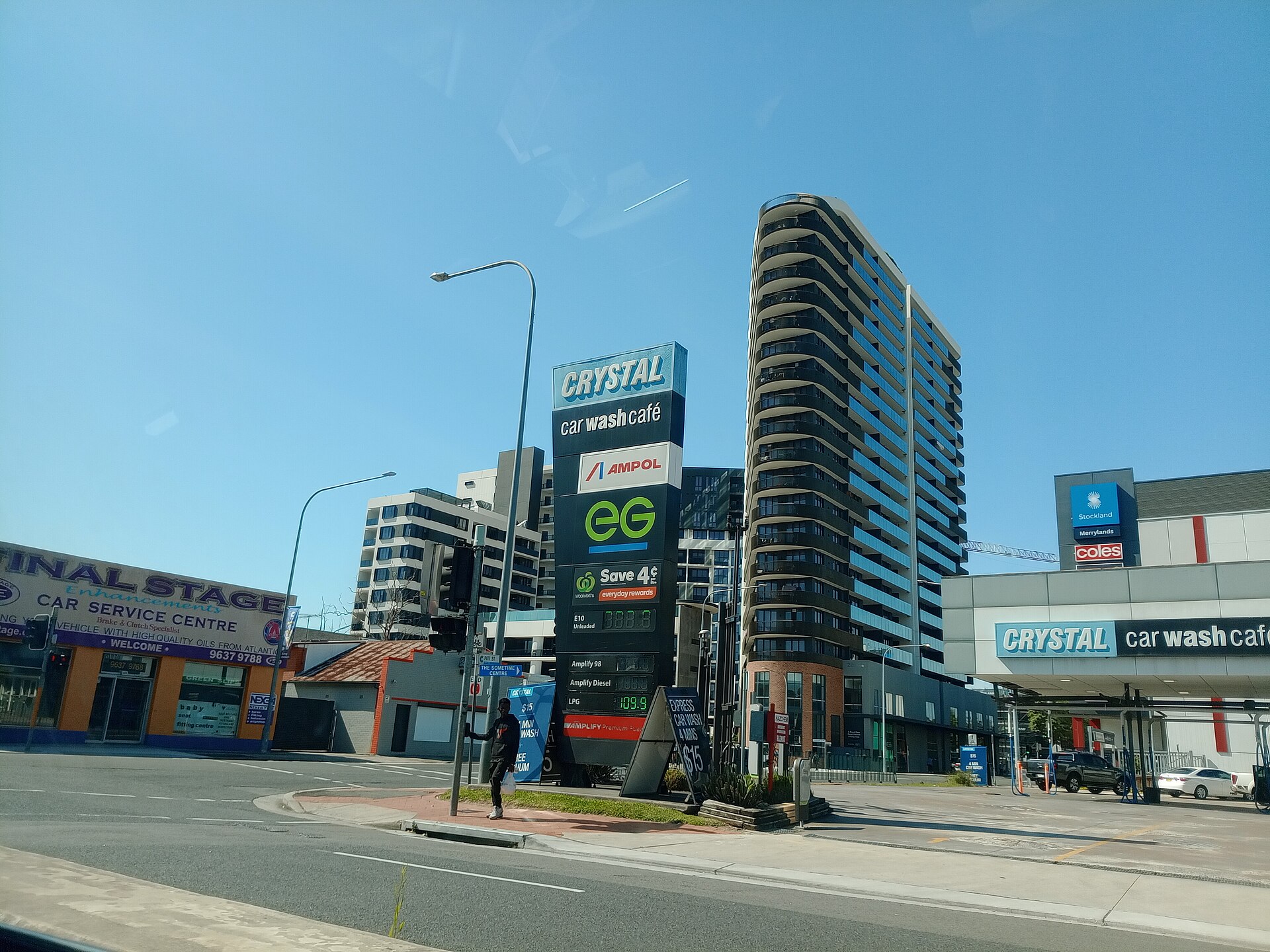 High-rise apartments in Merrylands, western Sydney