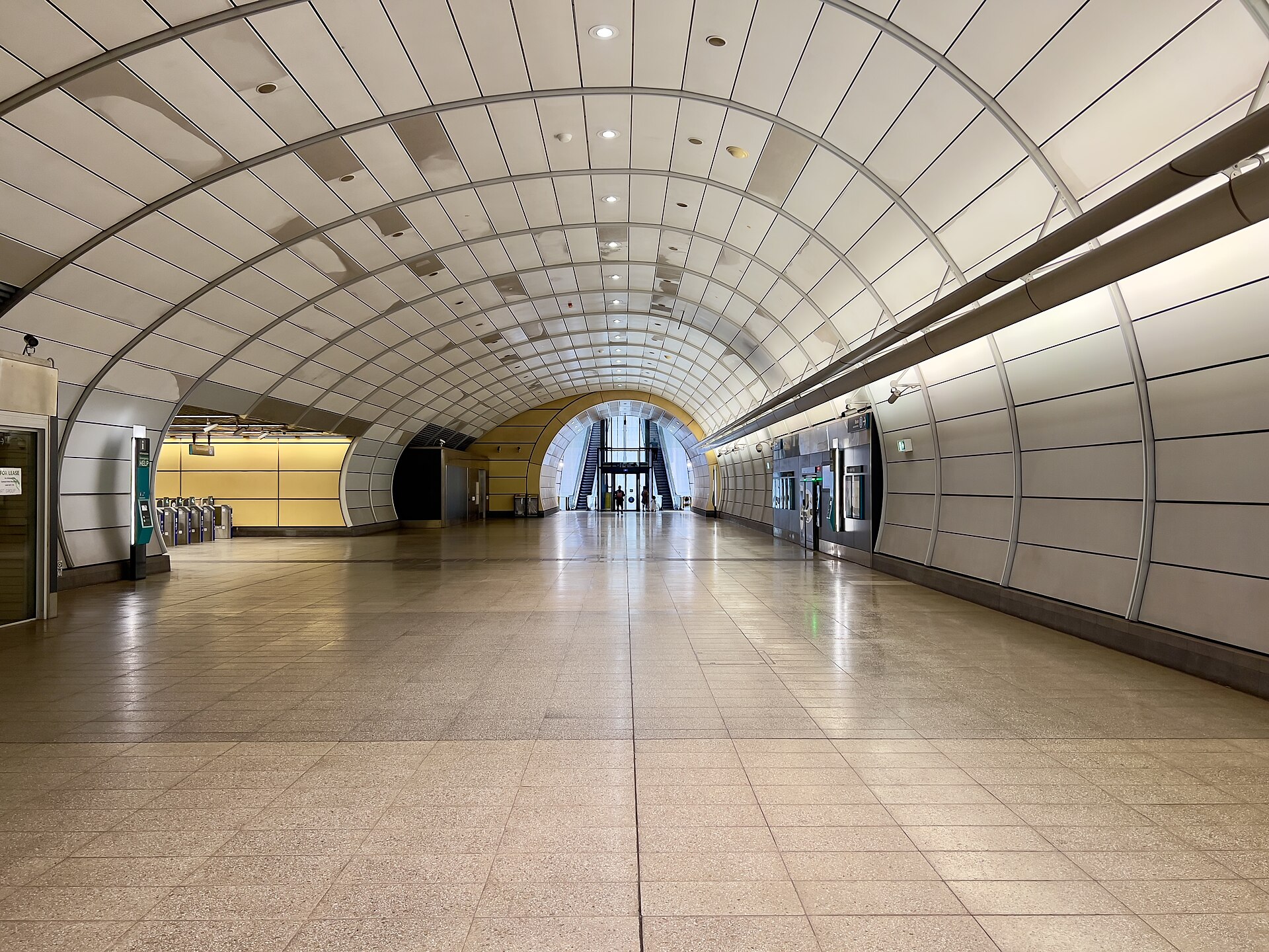 Macquarie Park station near North Ryde in northern Sydney