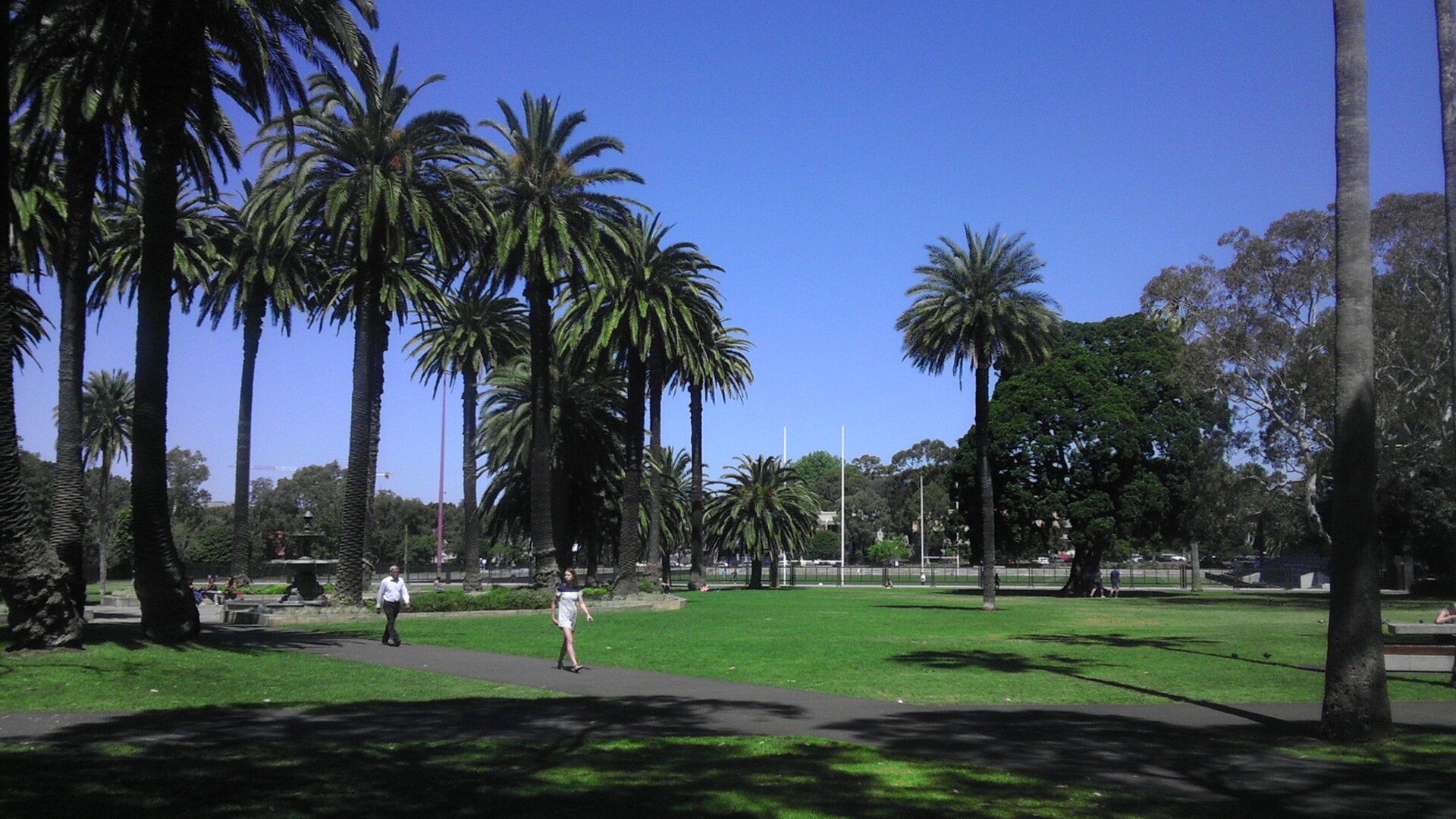Redfern Park with Redfern Oval in the background, inner Sydney