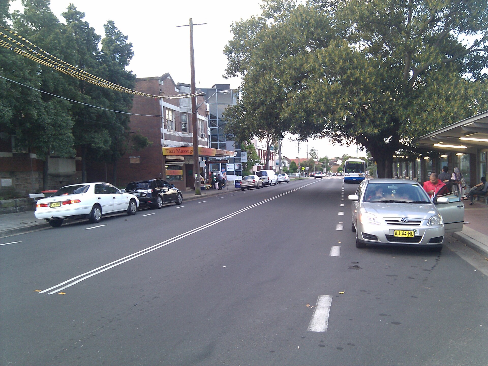 Main road through Rockdale in the St George area of Sydney